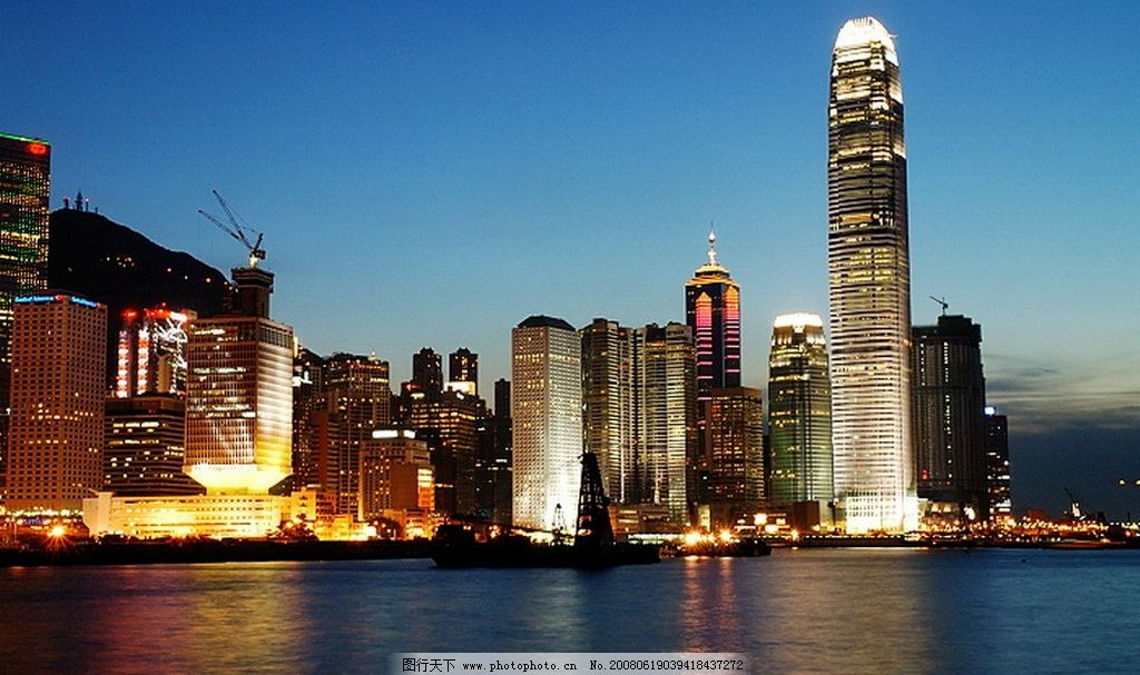 香港夜景图片